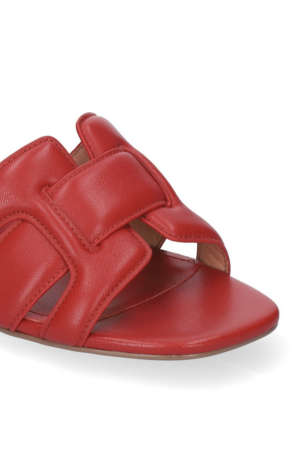 BIBI LOU Bibi Lou Holly sandaal met hakje  leer ROOD