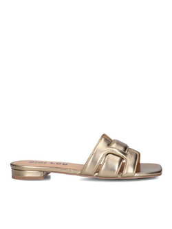 BIBI LOU Bibi Lou Holly flat sandaal  leer bronze  / GOUD