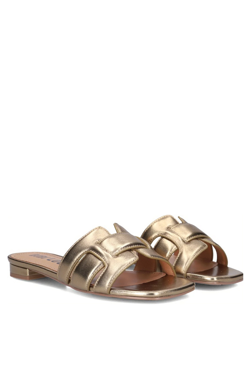 BIBI LOU Bibi Lou Holly flat sandaal  leer bronze  / GOUD