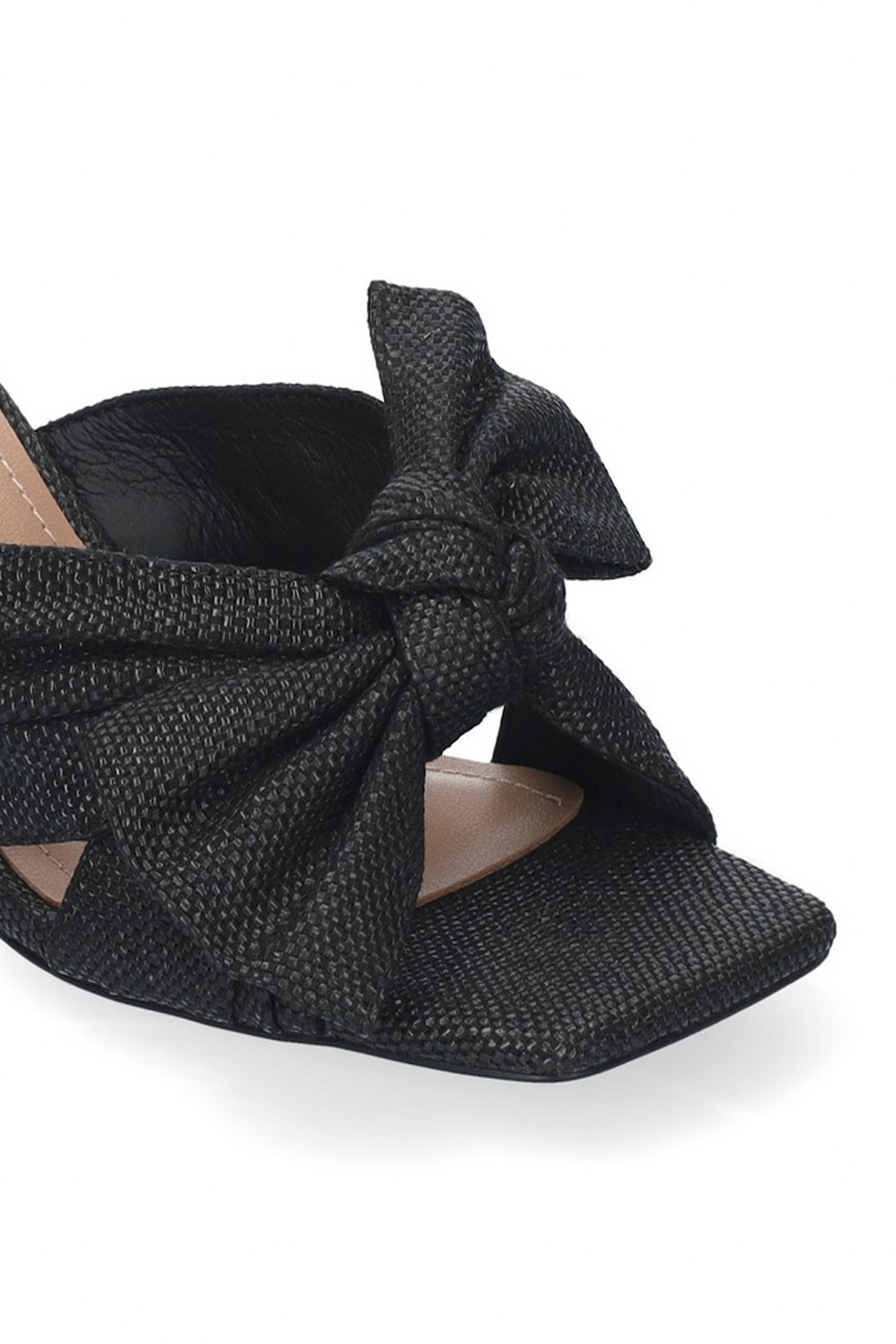 BIBI LOU Bibi Lou Karsie sandaal met hak en strik ZWART