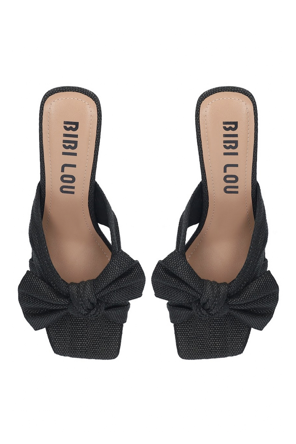 BIBI LOU Bibi Lou Karsie sandaal met hak en strik ZWART