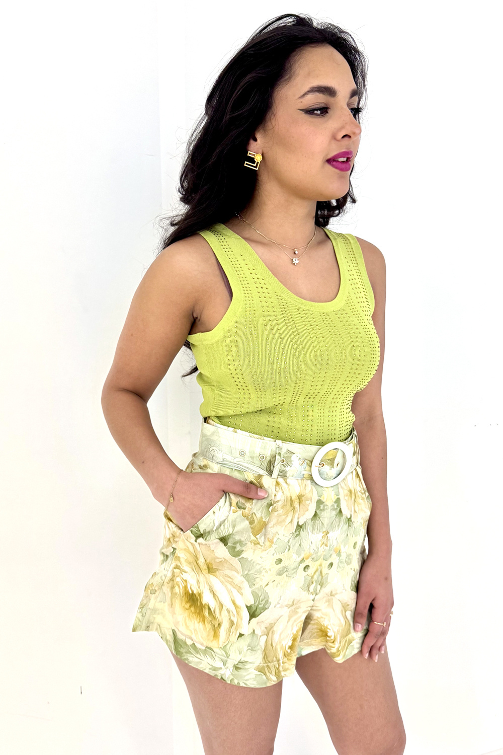 Dreamcatcher Dreamcatcher Sienna short in print GROEN