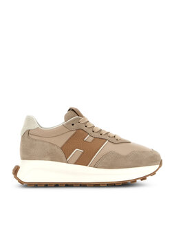 HOGAN Hogan H6410 sneaker met logo BEIGE / BRUIN