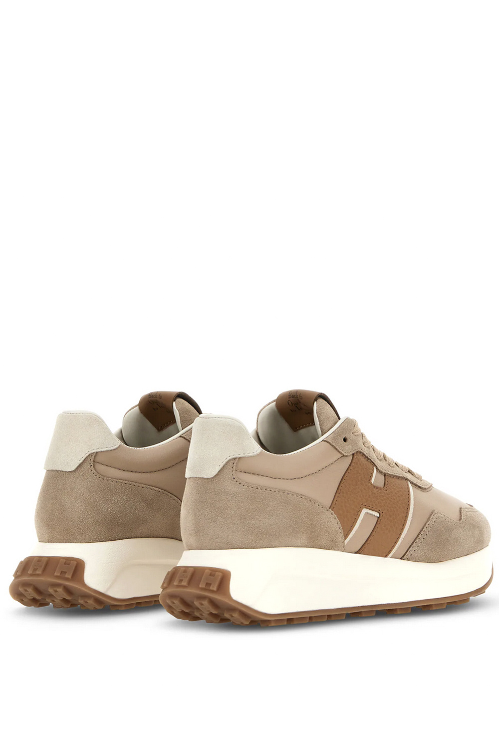 HOGAN Hogan H6410 sneaker met logo BEIGE / BRUIN