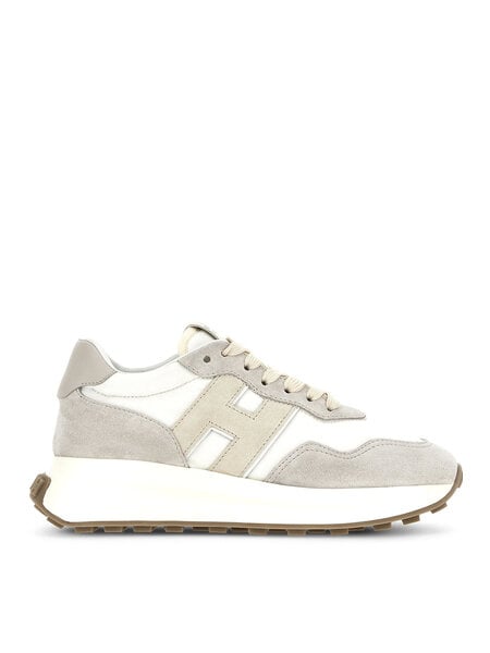HOGAN Hogan H6410 sneaker met logo WIT / GRIJS
