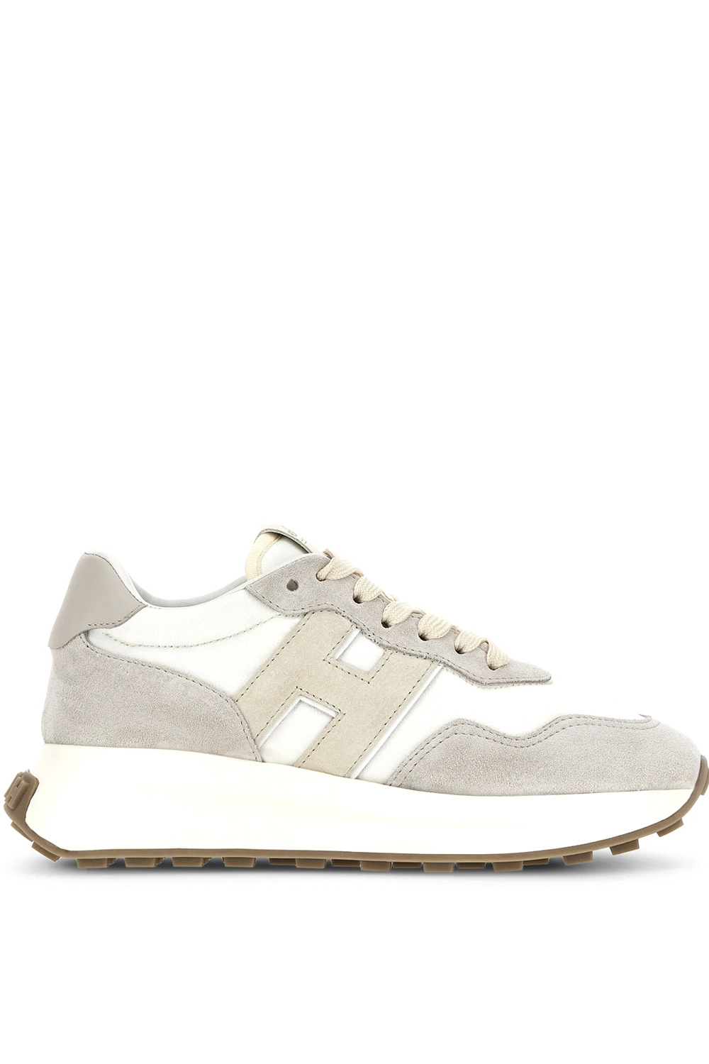 HOGAN Hogan H6410 sneaker met logo WIT / GRIJS