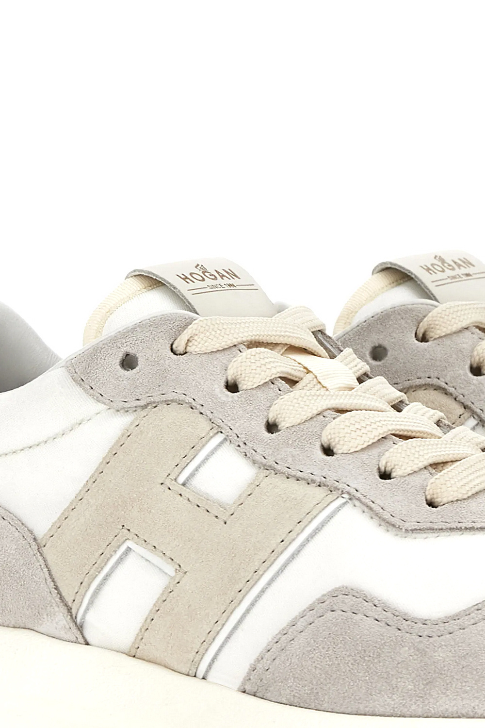 HOGAN Hogan H6410 sneaker met logo WIT / GRIJS