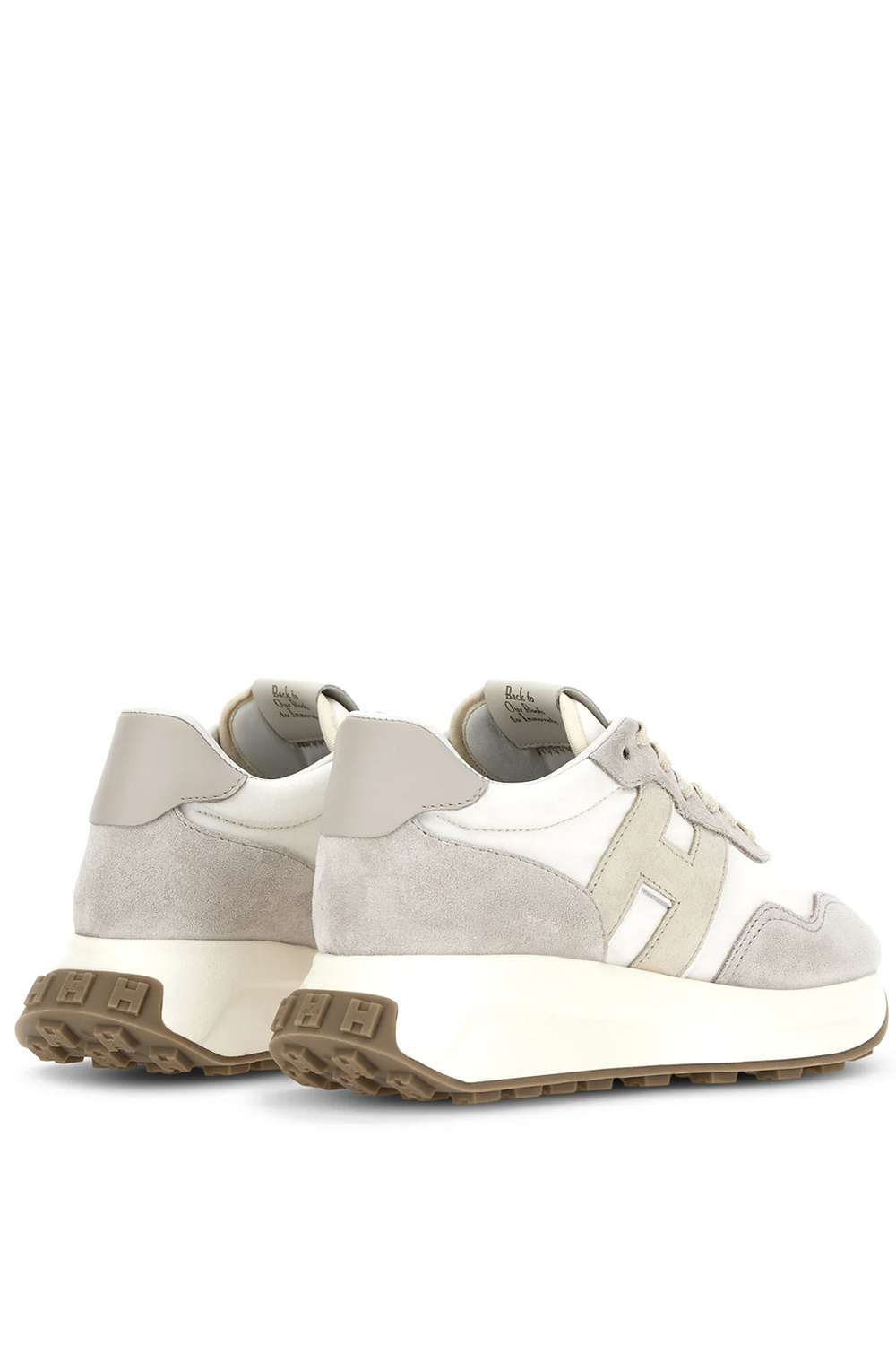 HOGAN Hogan H6410 sneaker met logo WIT / GRIJS