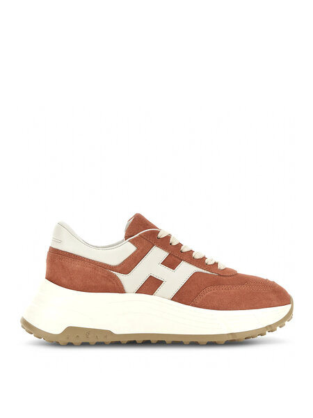 HOGAN Hogan Hi-Fi trainers with logo patch ORANGE