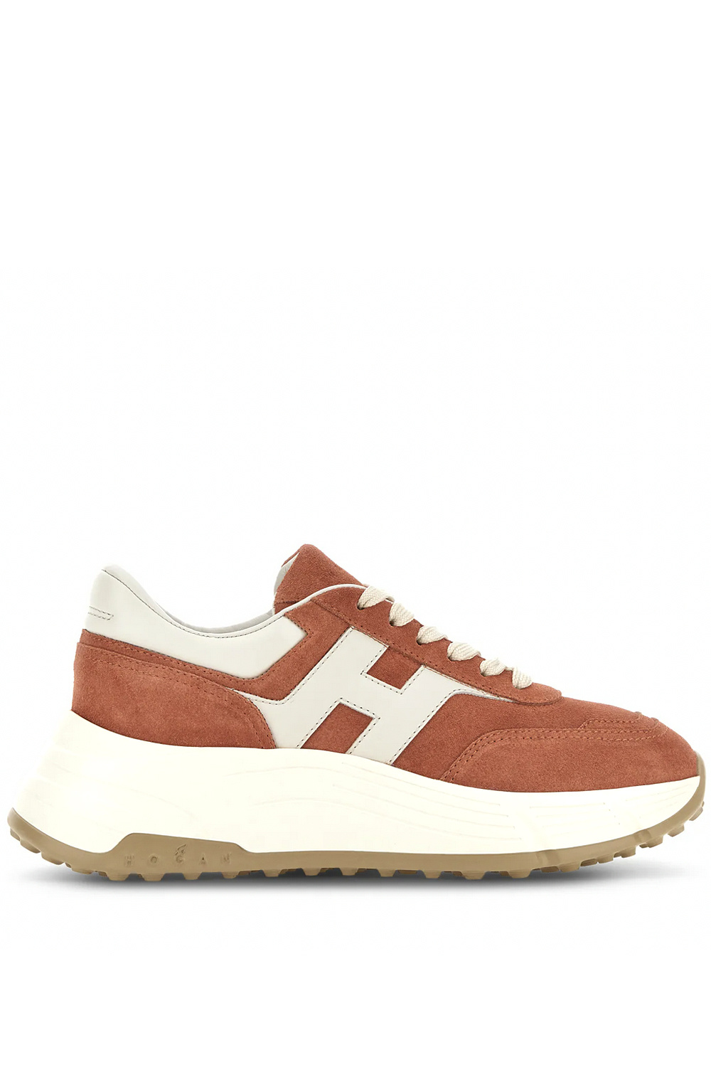 HOGAN Hogan Hi-Fi trainers with logo patch ORANGE