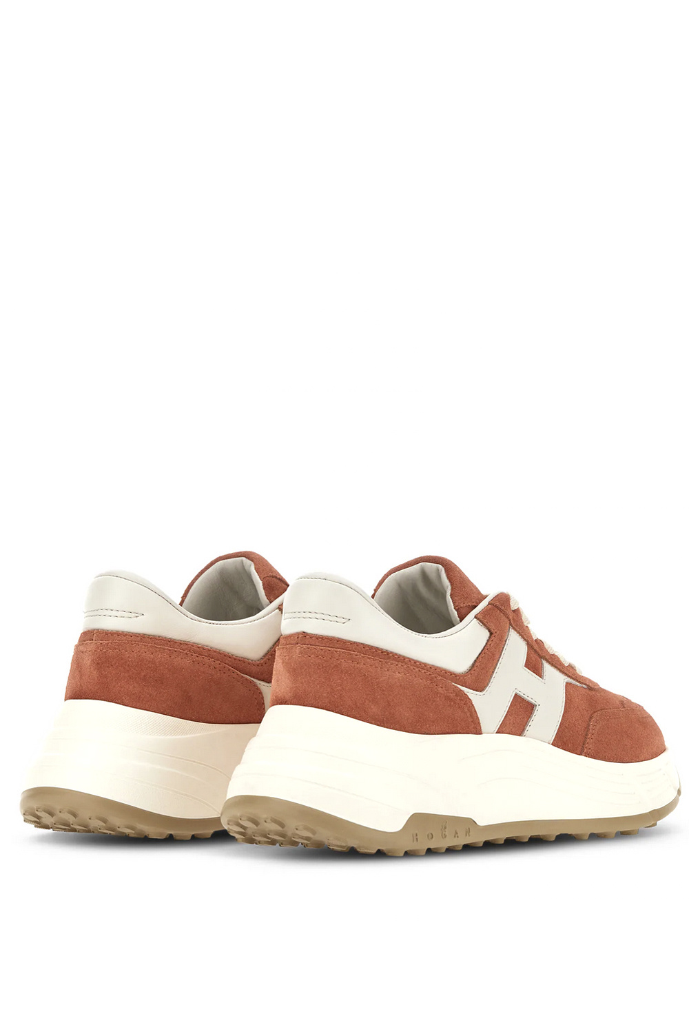 HOGAN Hogan Hi-Fi trainers with logo patch ORANGE
