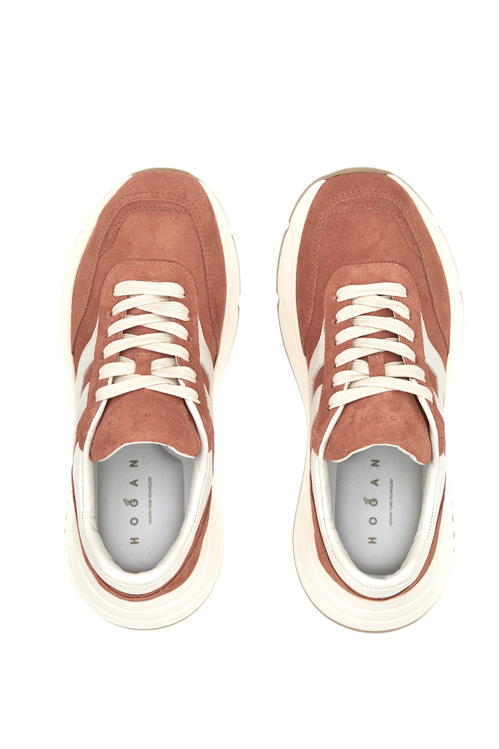 HOGAN Hogan Hi-Fi trainers with logo patch ORANGE