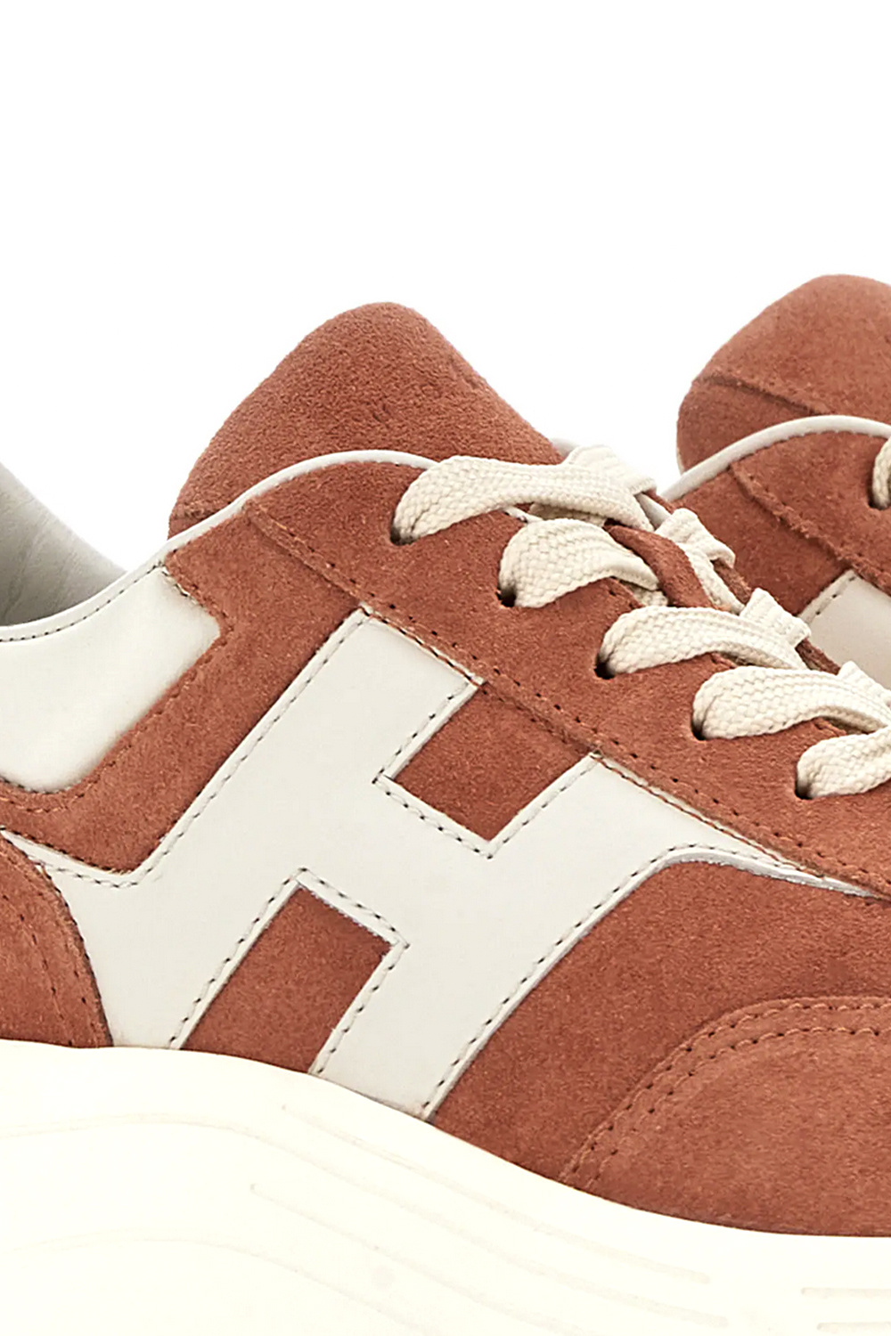HOGAN Hogan Hi-Fi trainers with logo patch ORANGE