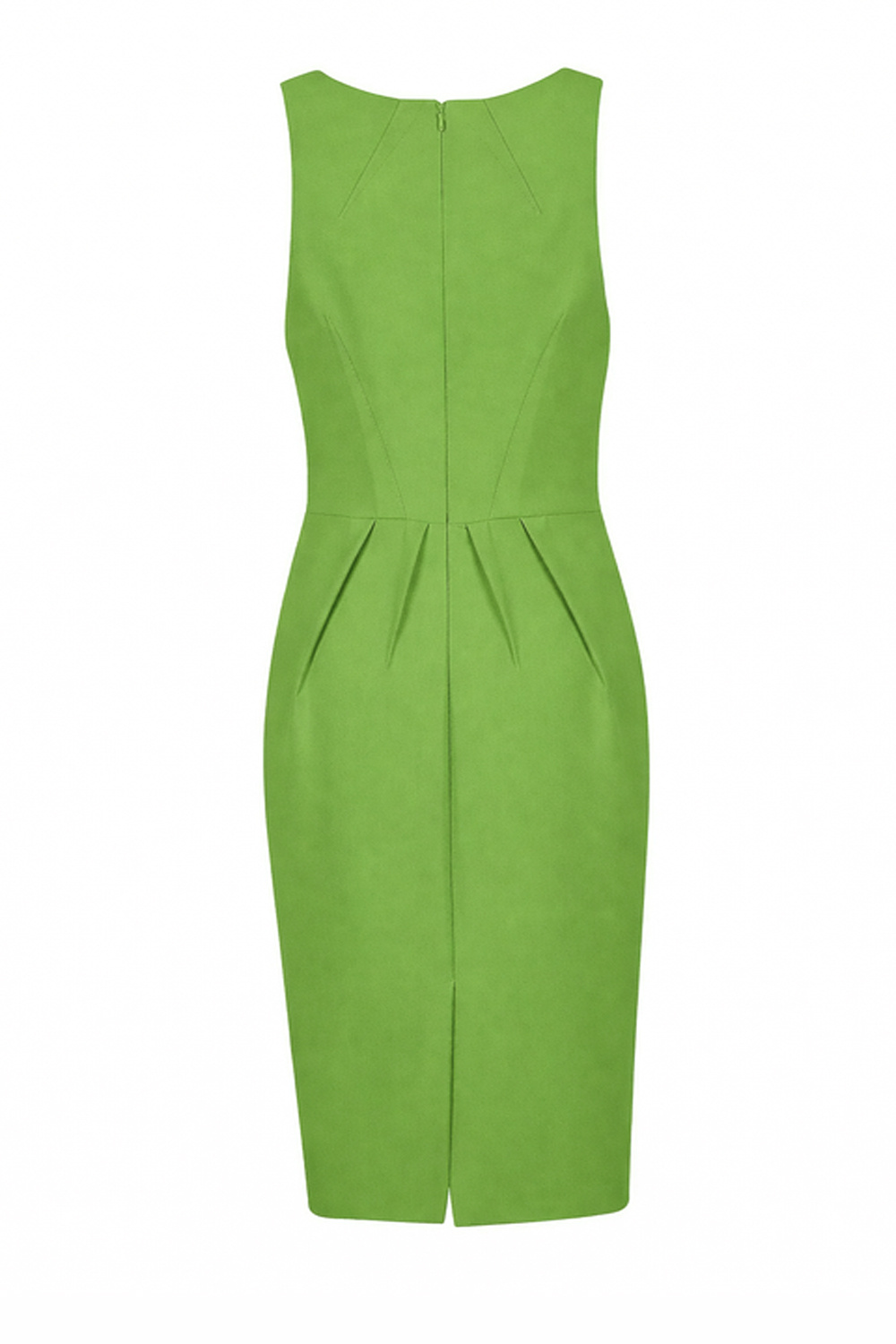 ELISABETTA FRANCHI Elisabetta Franchi v hals jurk zonder mouwen met logo geborduurd Aloe GROEN