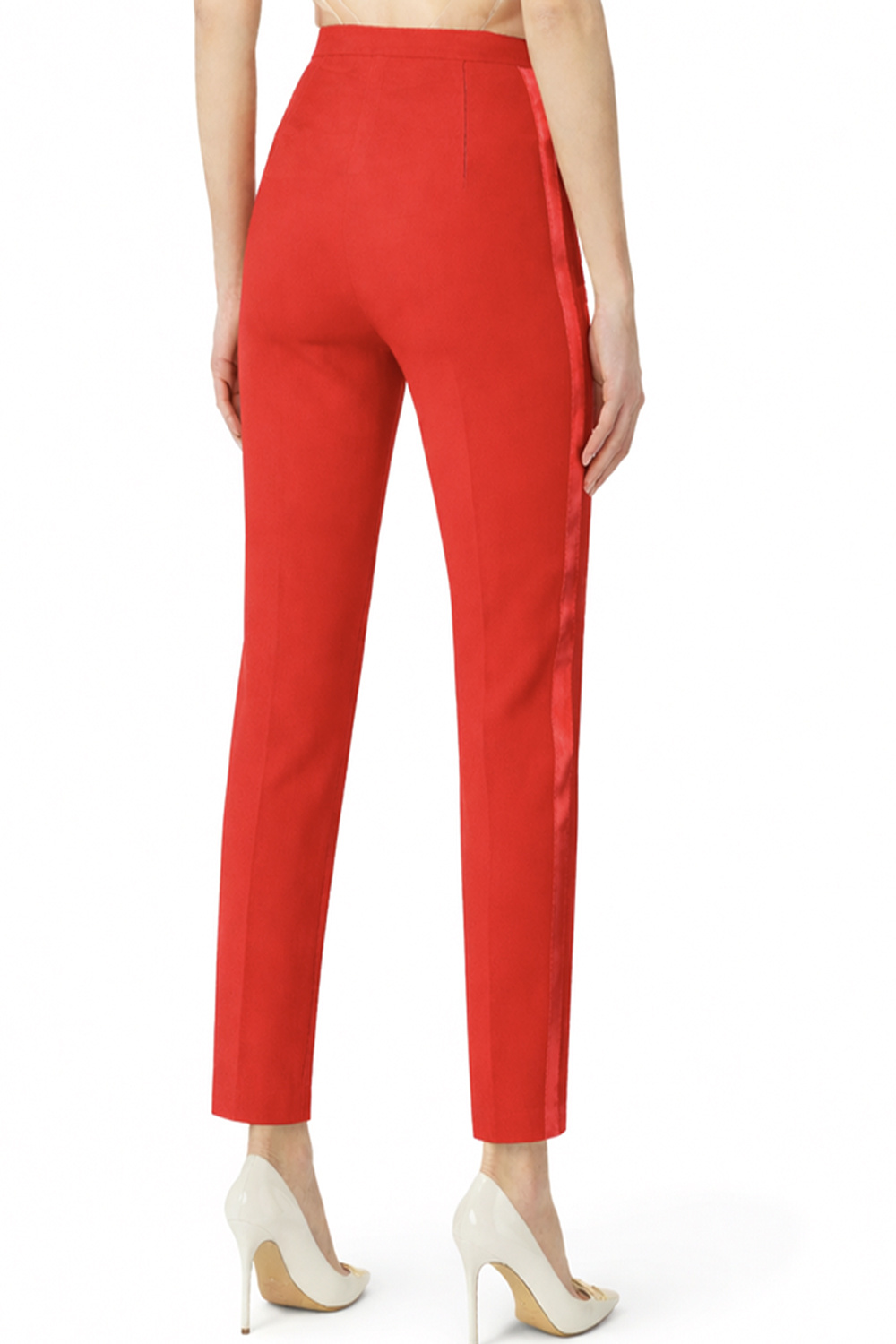 ELISABETTA FRANCHI Elisabetta Franchi Trousers with buttons on the pockets Lacca RED