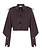 ELISABETTA FRANCHI Elisabetta Franchi cropped trench coat with large buttons, Dark Chocolate / BROWN