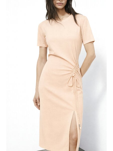 PATRIZIA PEPE Patrizia Pepe Half lange jurk met strik detail warm ivory / BEIGE