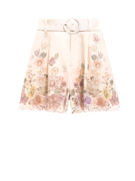 TWINSET Twinset shorts met ceintuur BLOEM PRINT