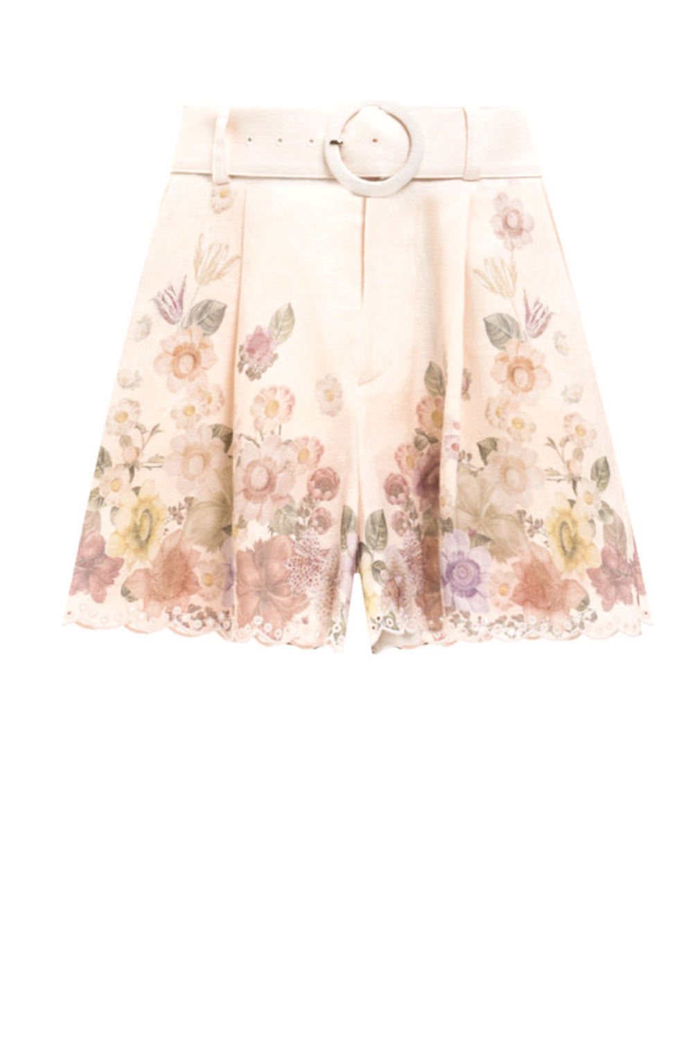 TWINSET Twinset shorts met ceintuur BLOEM PRINT