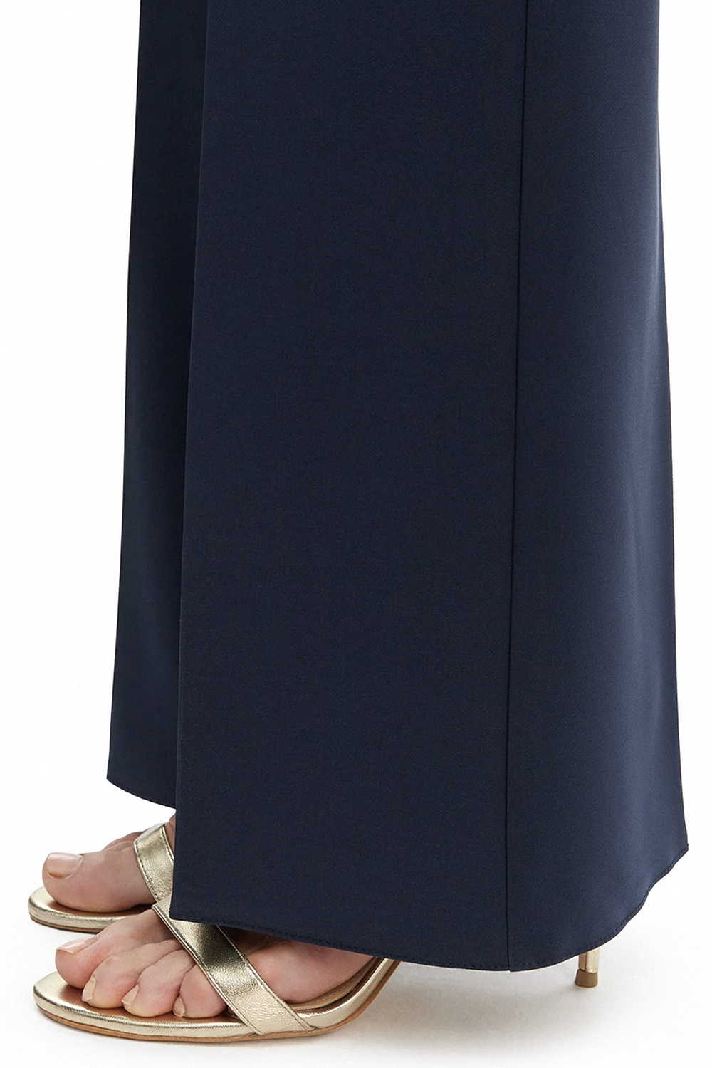 RINASCIMENTO Rinascimento flared pantalon ZWART