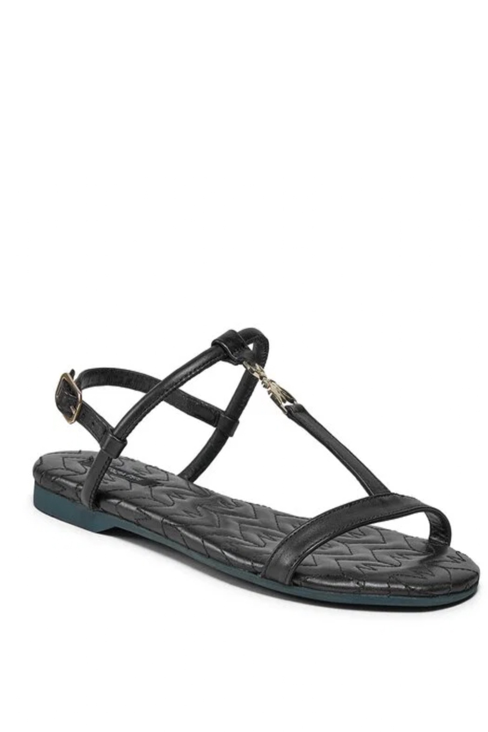 PATRIZIA PEPE Patrizia Pepe sandal with gold logo Black