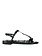 PATRIZIA PEPE Patrizia Pepe sandal with gold logo Black