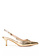 TWINSET Twinset Slingback met klein hakje en logo op voorzijde GOUD