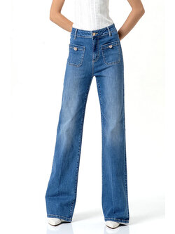 Fracomina jeans with rhinestones BLUE