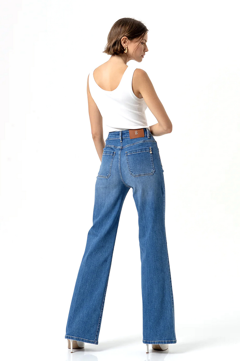 Fracomina jeans with rhinestones BLUE