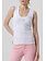 Fracomina Tank top with logo on front WHITE