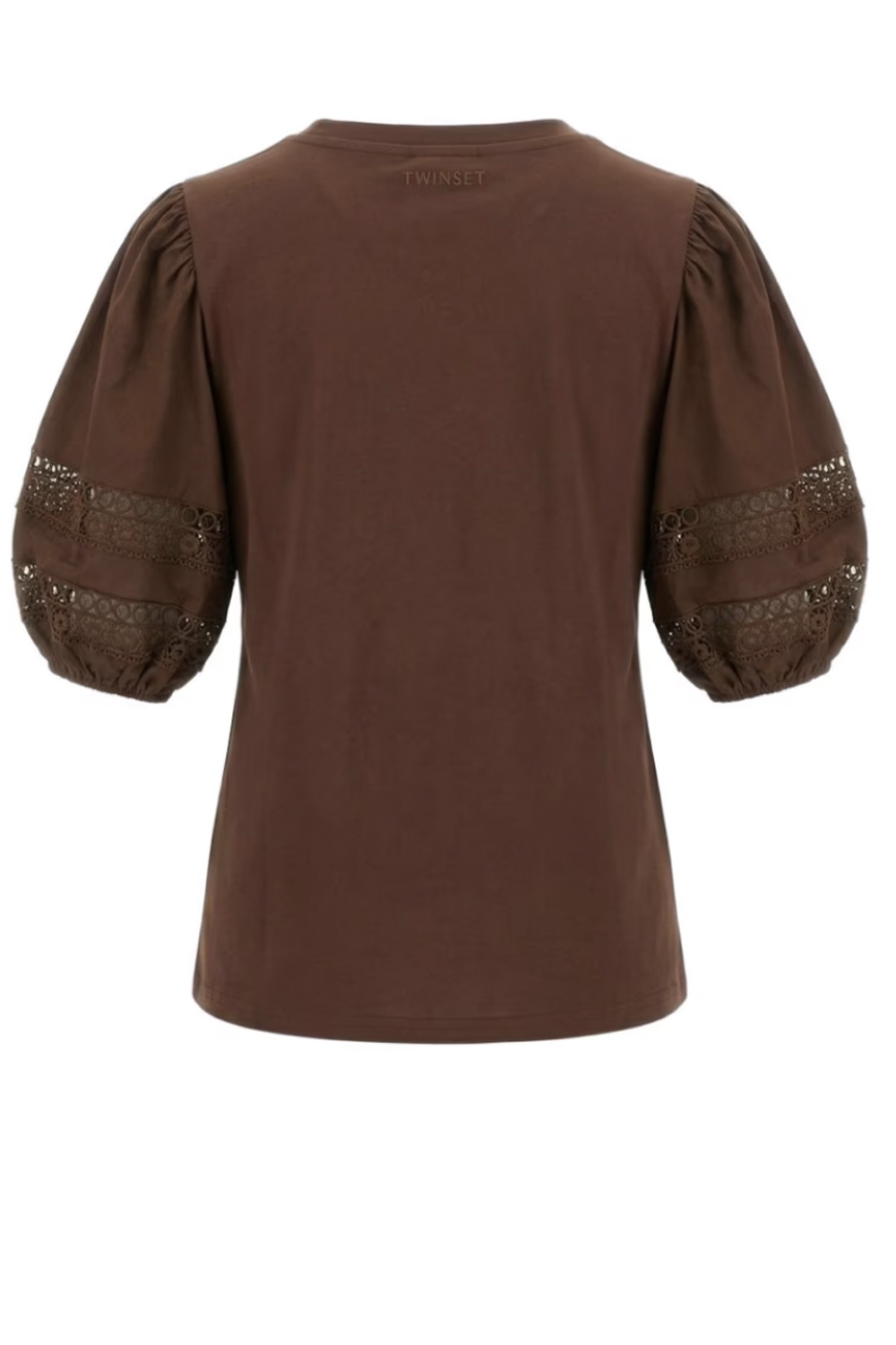 TWINSET Twinset shirt met pof mouwen BRUIN