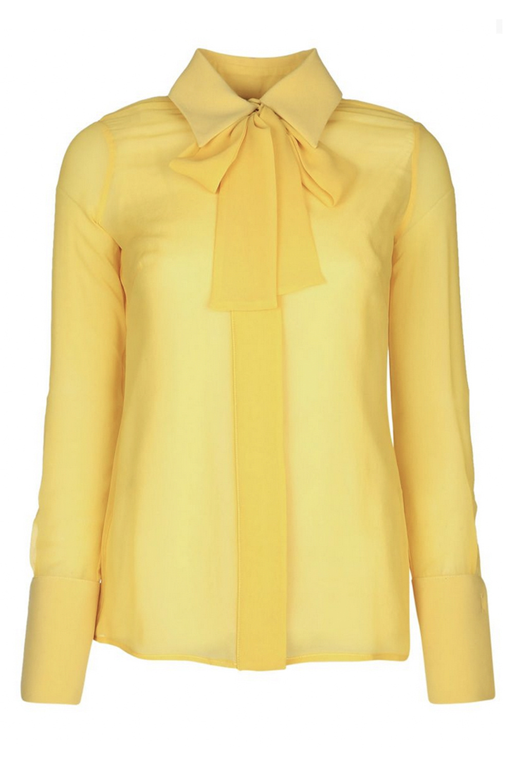 ELISABETTA FRANCHI Elisabetta Franchi Blouse met gouden details en logo sun / GEEL