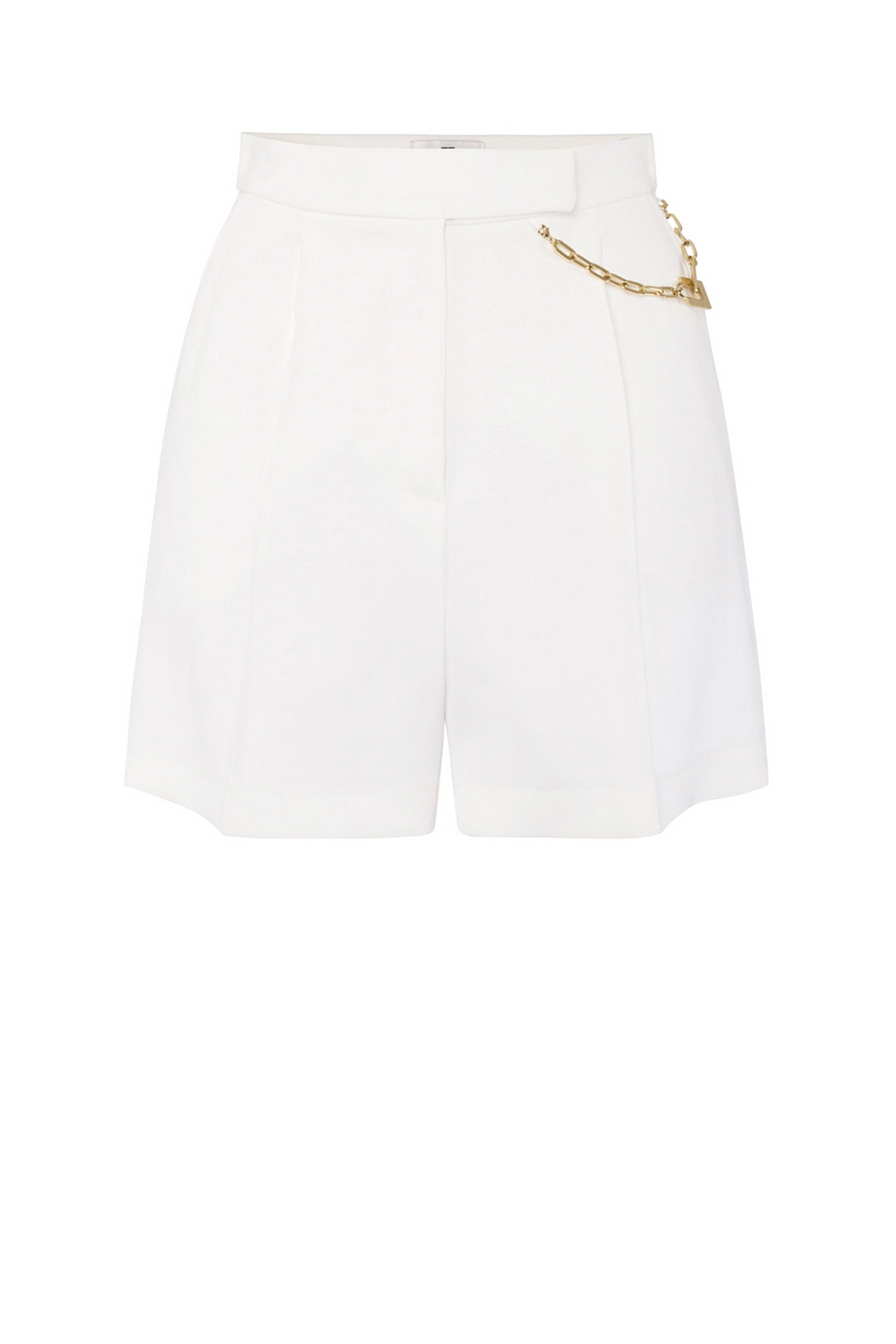 ELISABETTA FRANCHI Elisabetta Franchi Short met ketting detail Avorio / WIT