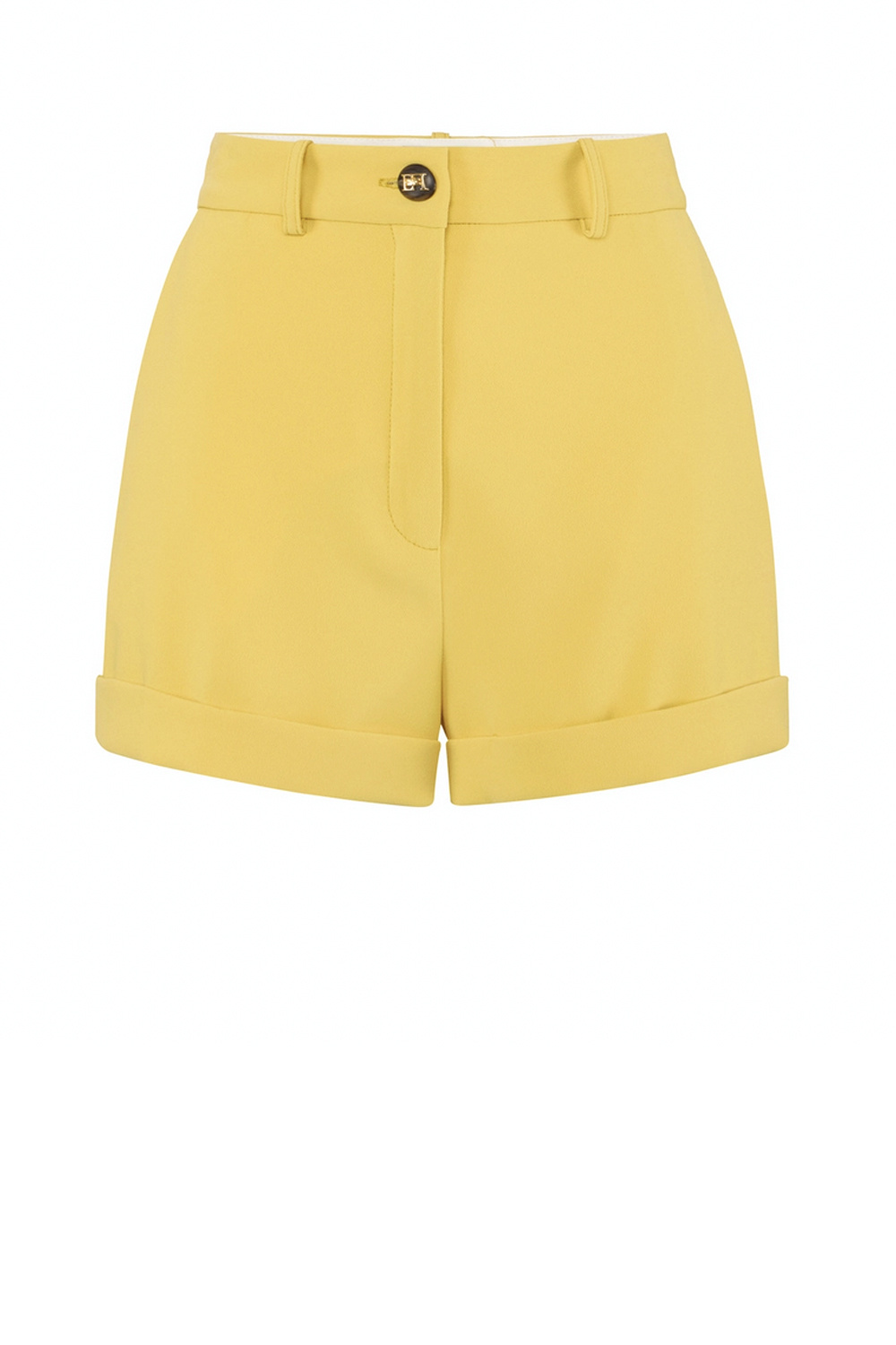 ELISABETTA FRANCHI Elisabetta Franchi Short met detail Sun / GEEL