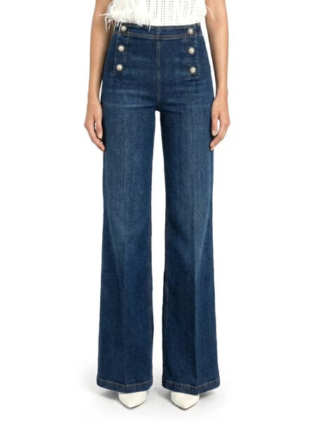 TWINSET Twinset flaired jeans BLAUW