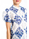 TWINSET Twinset blouse geblokte print WIT / BLAUW
