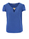 RINASCIMENTO Rinascimento  blouse top met gouden logo BLAUW