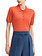 PATRIZIA PEPE Patrizia pepe Polo t-shirt met knopen bij hals deep orange / ORANJE