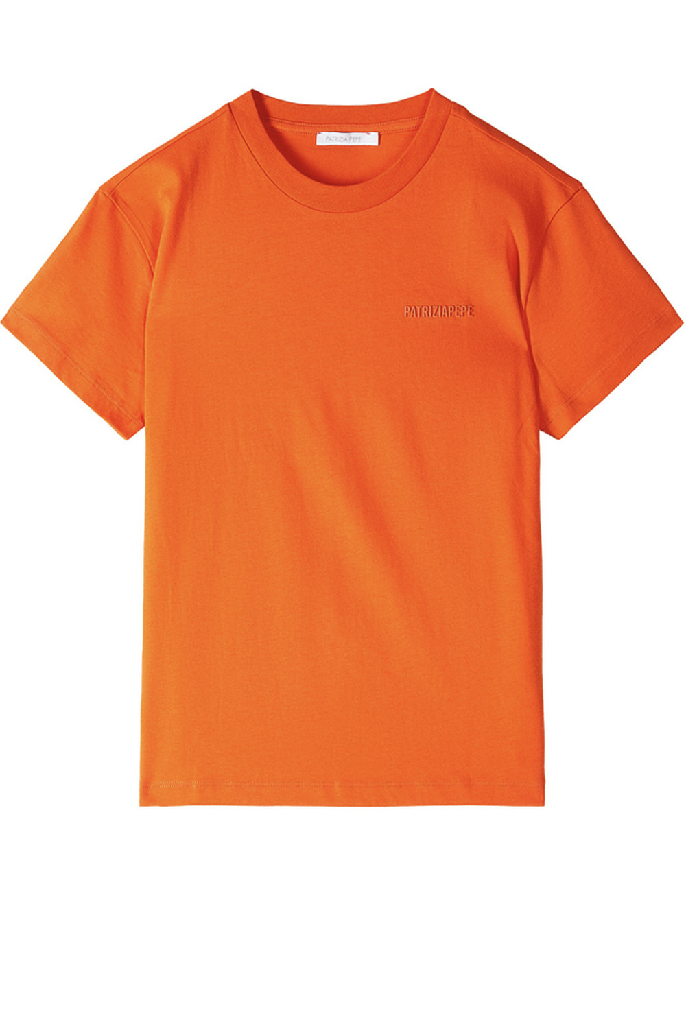 PATRIZIA PEPE Patrizia pepe T-shirt met logo op voorzijde deep orange / ORANJE