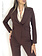 RINASCIMENTO Rinascimento Asymmetrische korte blazer jas BRUIN