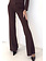 RINASCIMENTO Rinascimento Flared pantalon met rits aan zijkant BRUIN