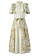 Dreamcatcher Dream Catcher short-sleeve dress with belt and floral print GREEN