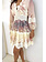 Dreamcatcher Dream Catcher V-neck dress with lace – PINK