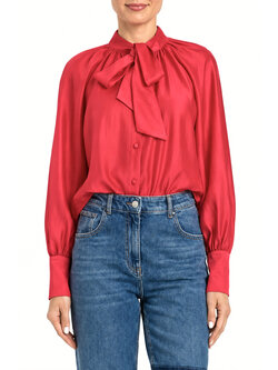 TWINSET Twinset Blouse with bow magenta / PINK