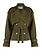 RINASCIMENTO Rinascimento Korte trenchcoat met taille GROEN