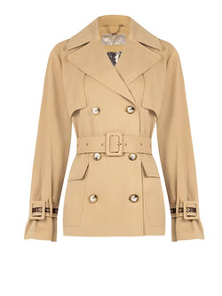 RINASCIMENTO Rinascimento short trench coat with waist BEIGE
