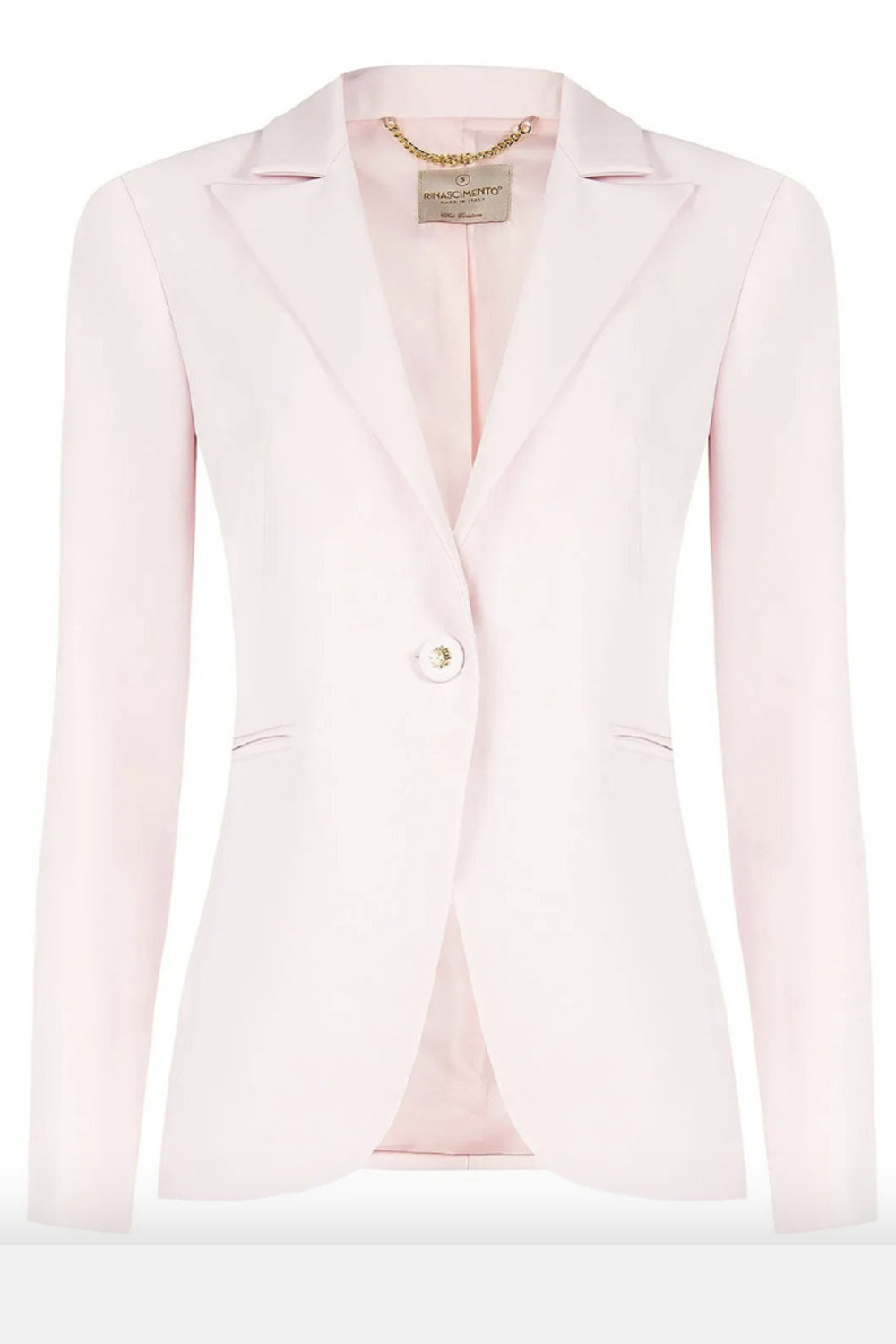 RINASCIMENTO Rinascimento Blazer jas met knoop LICHT ROZE