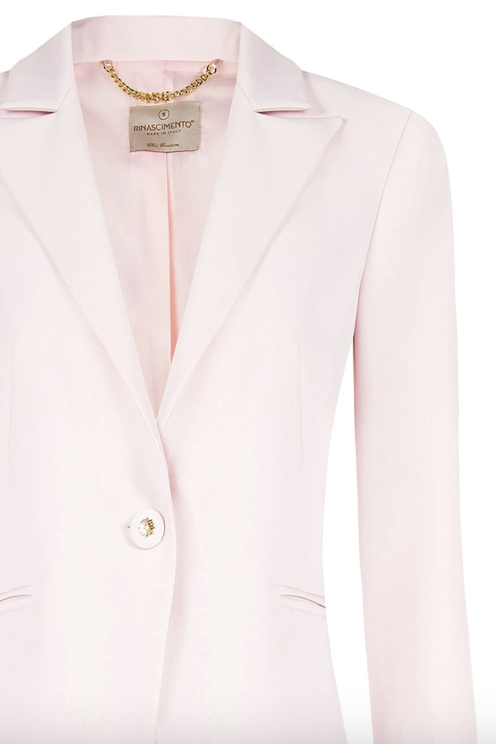 RINASCIMENTO Rinascimento Blazer jas met knoop LICHT ROZE