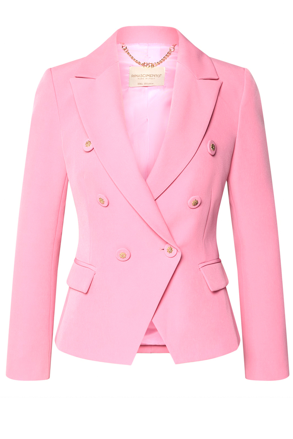 RINASCIMENTO Rinascimento colbert met gouden details op knopen ROZE