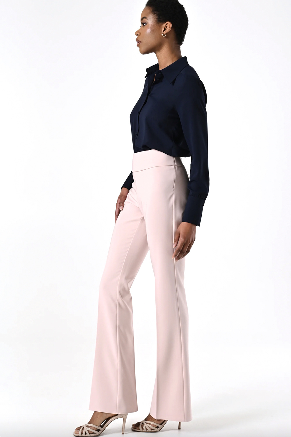 RINASCIMENTO Rinascimento basic pantalon met wijde pijpen LICHT ROZE